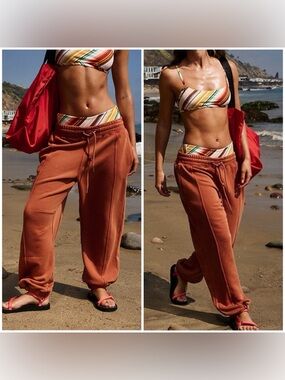 NWT Free People FP Movement Sprint To The Finish Pants - sequoia brown - XS